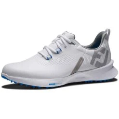 FootJoy FJ Fuel Golf Shoes White/Blue Jay 10 FootJoy FJ Fuel Golf Shoes White/Blue Jay -Golf World Shop footjoy fj fuel golf shoes white blue jay 55440 toe itempicture
