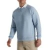 FootJoy French Terry Crewneck -Golf World Shop footjoy french terry crewneck dove grey heather front itempicture