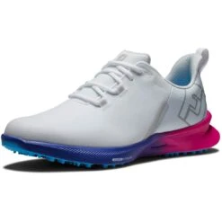 FootJoy Fuel Sport Golf Shoes White/Pink -Golf World Shop footjoy fuel sport golf shoes white pink 55455 toe itempicture
