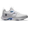 FootJoy HyperFlex Golf Shoes White/Blue 2 FootJoy HyperFlex Golf Shoes White/Blue -Golf World Shop footjoy hyperflex golf shoes white blue 51118 right itempicture