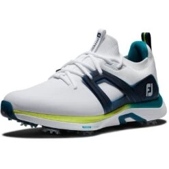 FootJoy HyperFlex Golf Shoes White/Navy/Lime -Golf World Shop footjoy hyperflex golf shoes white navy lime 51075 toe itempicture