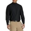 FootJoy Long Sleeve Mock Shirt -Golf World Shop footjoy long sleeve mock shirt black front itempicture