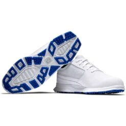 FootJoy Superlites XP Golf Shoes White/Blue -Golf World Shop footjoy superlites xp golf shoes white blue combo itempicture