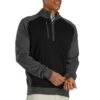 FootJoy Tech Sweater -Golf World Shop footjoy tech sweater black heather charcoal front itempicture