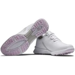FootJoy Women's FJ Fuel Golf Shoes White/White/Pink -Golf World Shop footjoy womens fj fuel golf shoes 92373 white white pink beauty itempicture