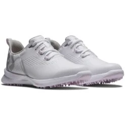 FootJoy Women's FJ Fuel Golf Shoes White/White/Pink -Golf World Shop footjoy womens fj fuel golf shoes 92373 white white pink pair itempicture