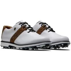 FootJoy Women's Premiere Series Golf Shoes White/Leopard -Golf World Shop footjoy womens premiere series golf shoes white leopard 99041 pair itempicture