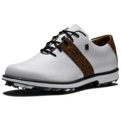 FootJoy Women's Premiere Series Golf Shoes White/Leopard -Golf World Shop footjoy womens premiere series golf shoes white leopard 99041 toe itempicture
