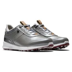 FootJoy Women's Stratos Golf Shoes Grey -Golf World Shop footjoy womens stratos golf shoes grey pair itempicture