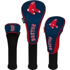 Team Effort MLB Set Of 3 Headcovers -Golf World Shop mcarthur sports mlb set of 3 headcovers boston red sox