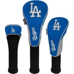 Team Effort MLB Set Of 3 Headcovers -Golf World Shop mcarthur sports mlb set of 3 headcovers los angeles dodgers