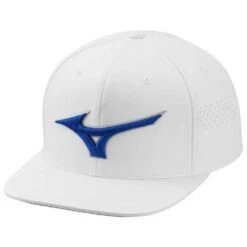 Mizuno Tour Flat Snapback Hat -Golf World Shop mizuno tour flat snapback hat white itempicture