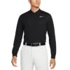 Nike Dri-FIT Victory Long Sleeve Polo -Golf World Shop nike 2022 dri fit victory long sleeve polo black front itempicture