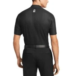 Nike Dri-FIT ADV Tiger Woods Mock Neck Polo -Golf World Shop nike dri fit adv tw mock neck polo black back itempicture