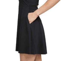 Nike Women's Dri-FIT Advantage Club Sleeveless Dress 13 Nike Women's Dri-FIT Advantage Club Sleeveless Dress -Golf World Shop nike womens dri fit advantage club sleeveless dress black detail2 itempicture