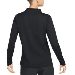 Nike Women's Dri-FIT UV Advantage Mock-Neck Top -Golf World Shop nike womens dri fit uv advantage mock neck top black back itempicture