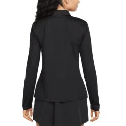 Nike Women's Dri-FIT Victory Long Sleeve Polo -Golf World Shop nike womens dri fit victory long sleeve polo black back itempicture