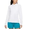 Nike Women's Dri-FIT Victory Long Sleeve Polo -Golf World Shop nike womens dri fit victory long sleeve polo white front itempicture