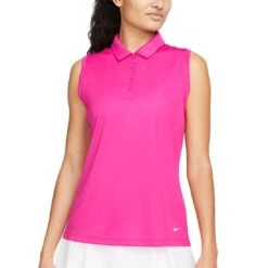 Nike Women's Dri-FIT Victory Sleeveless Polo -Golf World Shop nike womens dri fit victory sleeveless polo active pink itempicture