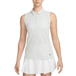 Nike Women's Dri-FIT Victory Sleeveless Polo -Golf World Shop nike womens dri fit victory sleeveless polo light silver itempicture