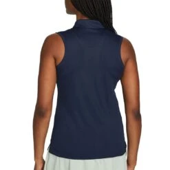 Nike Women's Dri-FIT Victory Sleeveless Polo -Golf World Shop nike womens dri fit victory sleeveless polo obsidian back itempicture