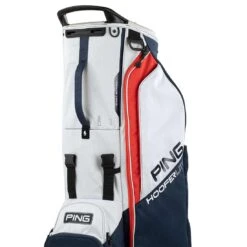 Ping Hoofer Lite Stand Bag -Golf World Shop ping 2023 hoofer lite stand bag navy platinum red detail3 itempicture