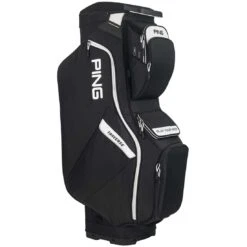 Ping Traverse Cart Bag -Golf World Shop ping 2023 traverse cart bag black white itempicture