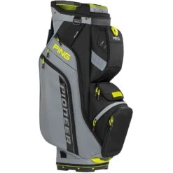 Ping Pioneer Cart Bag -Golf World Shop ping 2024 pioneer cart bag iron black neon yellow itempicture