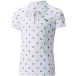 Puma Girls MATTR Hibiscus Polo 6 Puma Girls MATTR Hibiscus Polo -Golf World Shop puma 2022 girls mattr hibiscus polo white front itempicture