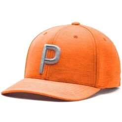 Puma 2022 Youth P Snapback Hat -Golf World Shop puma 2022 youth p snapback hat vibrant orange itempicture