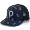 Puma Pineapples Trucker P Hat -Golf World Shop puma 2023 pineapples trucker p hat navy blazer itempicture
