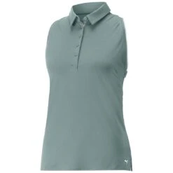 Puma Women's MATTR Peak Sleeveless Polo -Golf World Shop puma 2023 womens mattr peak sleeveless polo adriatic itempicture