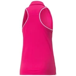 Puma Women's MATTR Peak Sleeveless Polo -Golf World Shop puma 2023 womens mattr peak sleeveless polo orchid shadow back itempicture