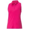 Puma Women's MATTR Peak Sleeveless Polo -Golf World Shop puma 2023 womens mattr peak sleeveless polo orchid shadow itempicture