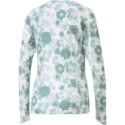 Puma Women's YOU-V Lily Pad Crew -Golf World Shop puma 2023 womens you v lily pad crew adriatic back itempicture