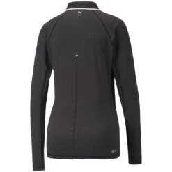 Puma Women's YOU-V Long Sleeve Polo 11 Puma Women's YOU-V Long Sleeve Polo -Golf World Shop puma 2023 womens you v long sleeve polo black back itempicture