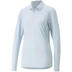 Puma Women's YOU-V Long Sleeve Polo 9 Puma Women's YOU-V Long Sleeve Polo -Golf World Shop puma 2023 womens you v long sleeve polo lucite itempicture