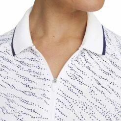 Puma Women's YOU-V Whitewater Long Sleeve Polo -Golf World Shop puma 2023 womens you v whitewater long sleeve polo white navy blazer detail itempicture