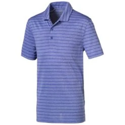 Puma Boys Rotation Stripe Polo -Golf World Shop puma boys rotation stripe polo dazzling blue