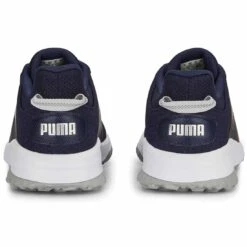 Puma Fusion Grip Golf Shoes Navy/Silver/Quiet Shade -Golf World Shop puma fusion grip golf shoes navy silver quiet shade 377527 03 heel itempicture