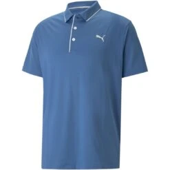 Puma MATTR Bridges Polo 20 Puma MATTR Bridges Polo -Golf World Shop puma mattr bridges polo lake blue itempicture