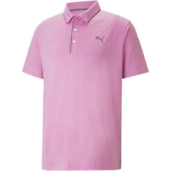 Puma MATTR Bridges Polo 23 Puma MATTR Bridges Polo -Golf World Shop puma mattr bridges polo pink mist itempicture