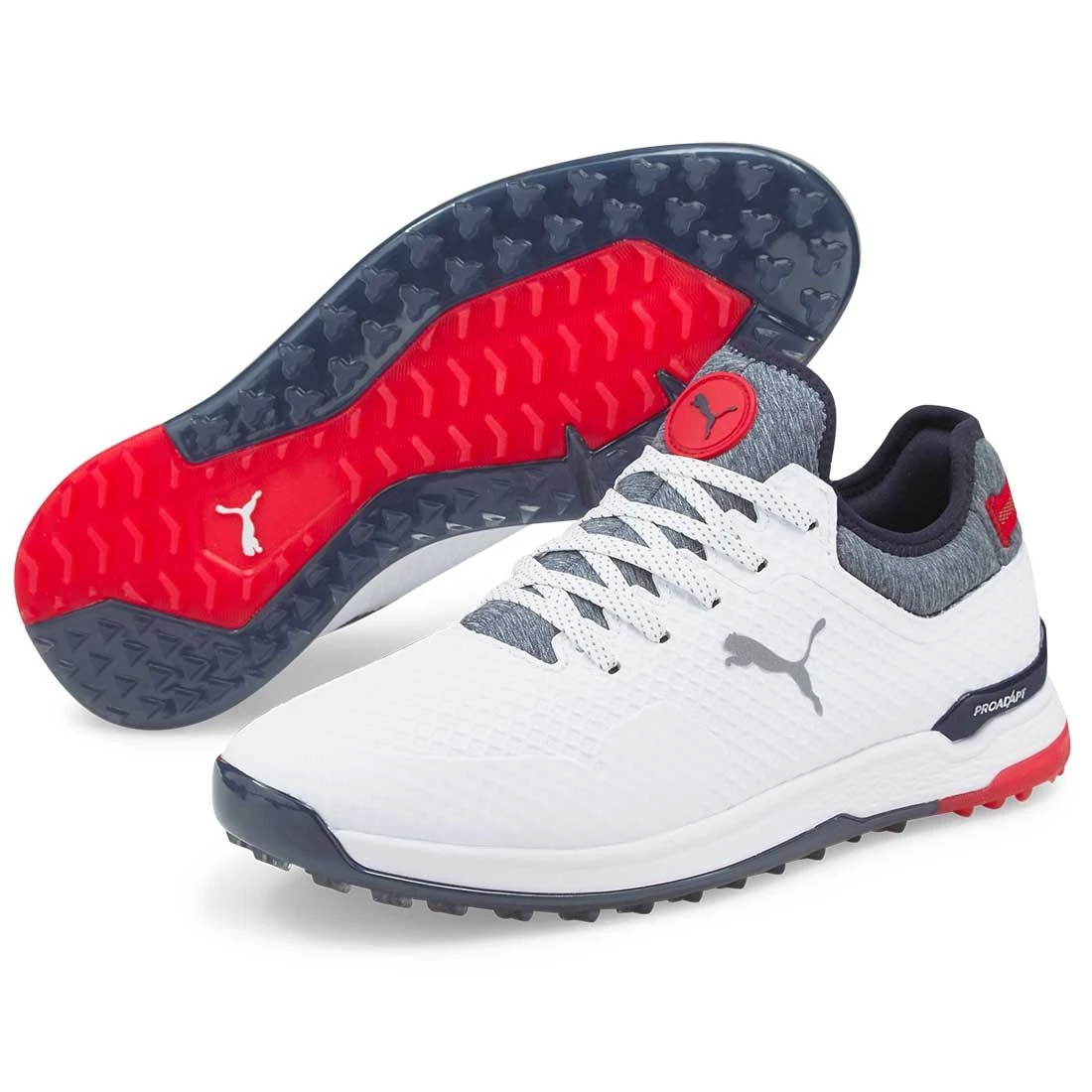 Puma Proadapt Alphacat Golf Shoes White/Navy Blazer/High Risk Red 4 Puma Proadapt Alphacat Golf Shoes White/Navy Blazer/High Risk Red - Image 3