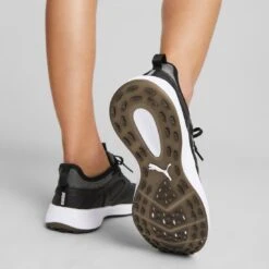 Puma Women's Ignite Malibu Golf Shoes Black/Silver/Black 18 Puma Women's Ignite Malibu Golf Shoes Black/Silver/Black -Golf World Shop puma womens ignite malibu golf black silver black 376158 02 mod2 itempicture