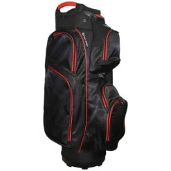 RJ Sports Mission Cart Bag -Golf World Shop rj sports mission cart bag black red left itempicture