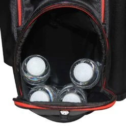 RJ Sports Mission Cart Bag -Golf World Shop rj sports mission cart bag black red pocket itempicture