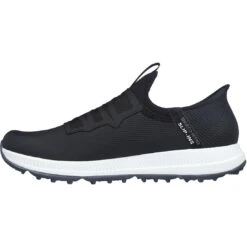 Skechers GO GOLF Elite 5 Slip 'In Golf Shoes Black/White -Golf World Shop skechers go golf elite 5 slip in shoes black white 214066 bkw spine itempicture