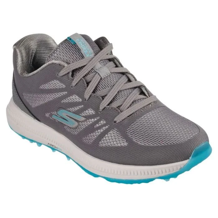 Skechers Women's GO GOLF Elite 5 Score Golf Shoes Grey/Aqua 5 Skechers Women's GO GOLF Elite 5 Score Golf Shoes Grey/Aqua - Image 3