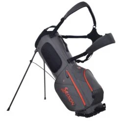 Srixon Ultra Light Stand Bag -Golf World Shop srixon 2021 ultra light stand bag grey orange back