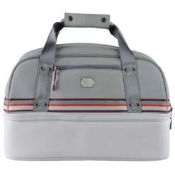 Sun Mountain Mid-Stripe Boston Bag -Golf World Shop sun mountain 2023 mid stripe boston bag white cadet brick itempicture